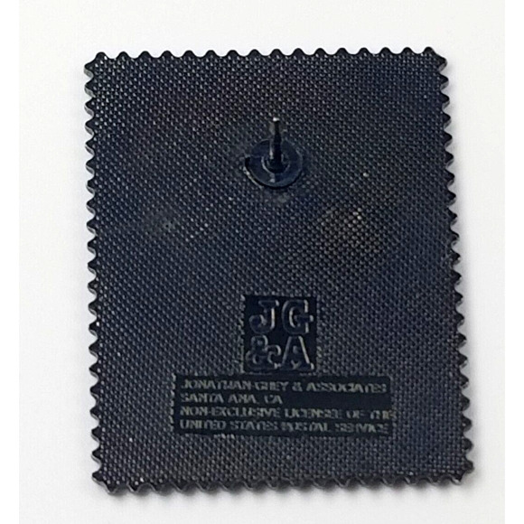 VTG American Folk Art Pueblo Pottery Acoma Pot USPS USA 13 Cent Stamp Enamel Pin - Picture 4 of 4